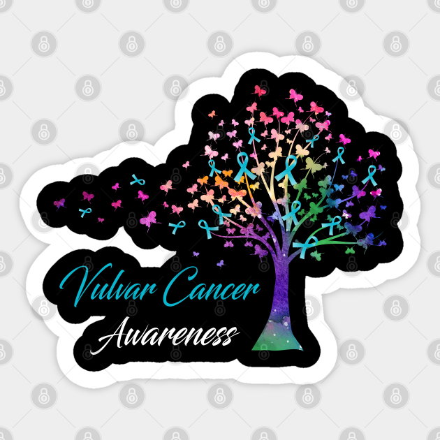 Tree Ribbons Vulvar Cancer Awareness Support Vulvar Cancer Warrior